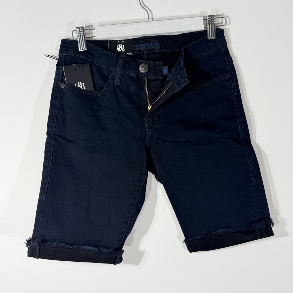 Rock & Republic Navy Denim Shorts